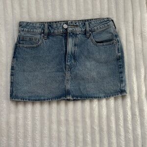 PacSun Blue Denim Mini Skirt